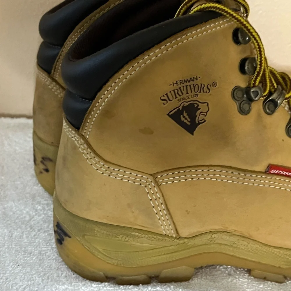 Herman Survivors Waterproof Safety Steel Toe Boots Sz 6 1/2